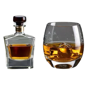 Whiskey Glass Set PNG 06132024