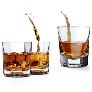Whiskey Glass Set PNG 8