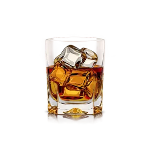 Whiskey Glass With Bourbon PNG Ejn