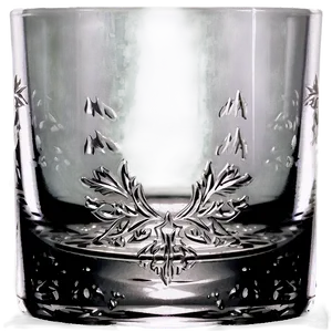 Whiskey Glass With Engraving PNG Vlb
