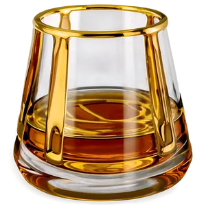 Whiskey Glass With Gold Rim PNG Ann PNG
