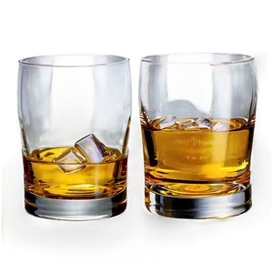 Whiskey Glass With Light Reflection PNG 06132024 PNG