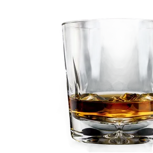 Whiskey Glass With Light Reflection PNG Bdp9 PNG