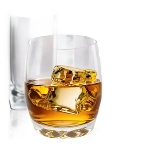 Whiskey Glass With Scotch PNG 06132024