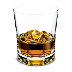 Whiskey Glass With Scotch PNG 06132024