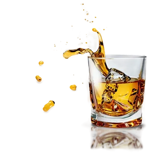 Whiskey Glass With Splash Png 81 PNG image