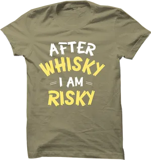 Whisky Humor T Shirt Design PNG image