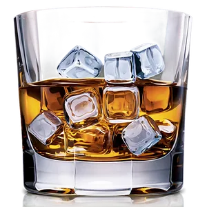 Whisky With Ice Cubes Png 06262024 PNG image