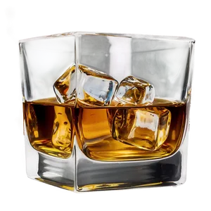Whisky With Ice Cubes PNG Xos PNG