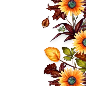 Whispering Fall Flowers PNG Axq66 PNG