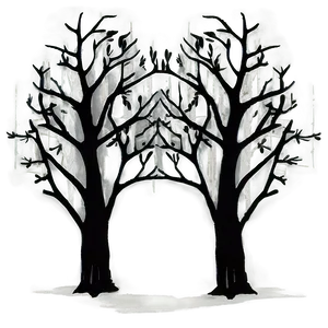 Whispering Forest Silhouette PNG Ofy66 PNG