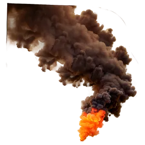 Whispering Orange Smoke PNG 32
