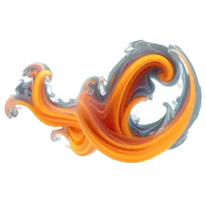 Whispery Orange Smoke Essence PNG Dwf