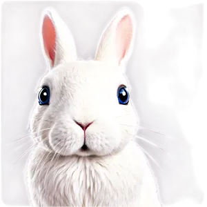 Whistful Bunny Face PNG 06282024 PNG