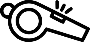 Whistle Icon Outline