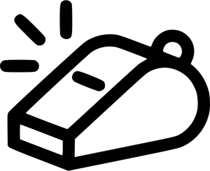 Whistle Icon Outline