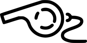 Whistle Outline Graphic PNG image