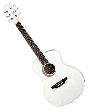 White Acoustic Guitar