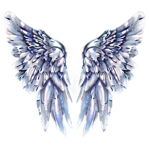 White Angelic Essence Wings PNG Qxk60 PNG