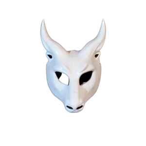 White Animal Mask PNG 06272024