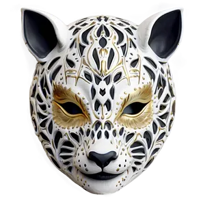 White Animal Mask PNG Pus57 PNG