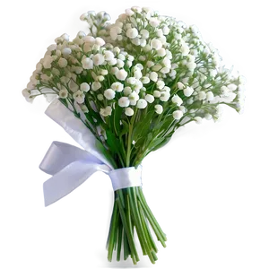 White Baby's Breath Bouquet Png Btp PNG image