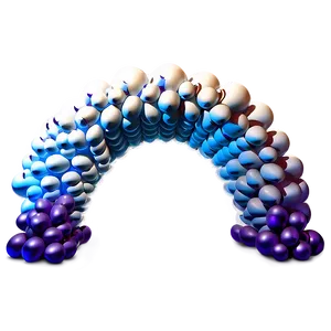 White Balloon Arch PNG 4