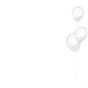 White Balloon Border PNG 06212024