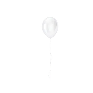 White Balloon Graphic PNG 06212024 PNG