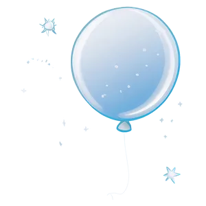 White Balloon Illustration PNG Vef43 PNG