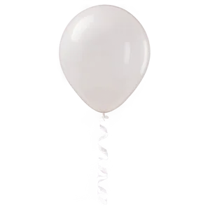 White Balloon Isolated PNG 06212024