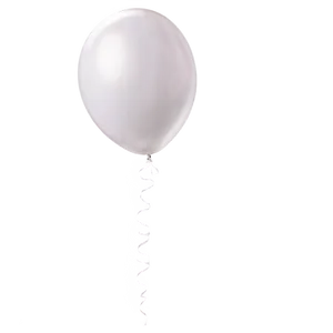 White Balloon Isolated PNG 06212024 PNG