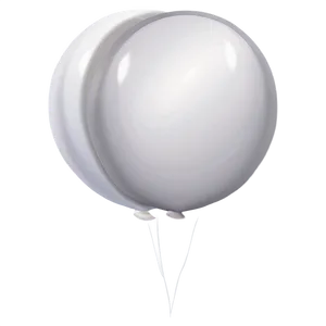 White Balloon Vector PNG 06212024 PNG
