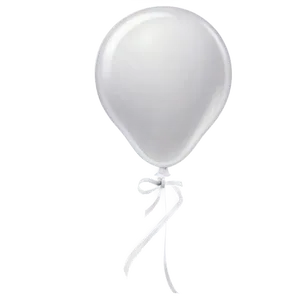 White Balloons Clipart Png 90 PNG image