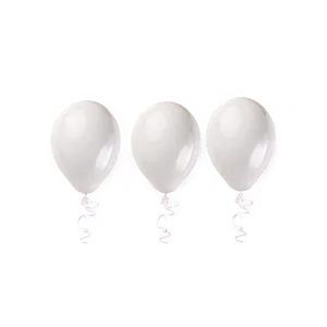 White Balloons Decoration Png Lpu PNG image