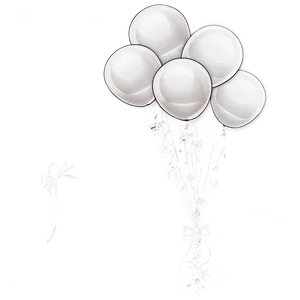 White Balloons For Wedding PNG 06122024 PNG