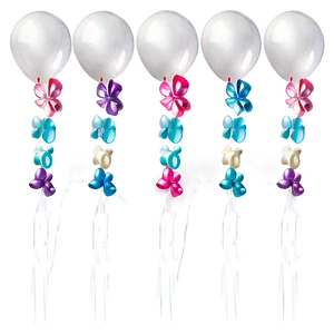 White Balloons For Wedding PNG Deo4 PNG