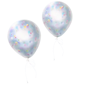 White Balloons In Sky PNG 40 PNG