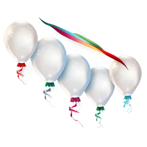 White Balloons Isolated PNG Yun59 PNG