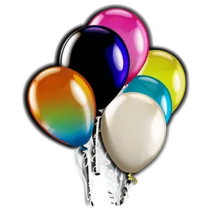 White Balloons Png 05042024 PNG image