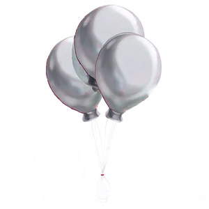 White Balloons PNG Dtj96