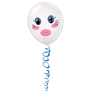 White Balloons With Faces PNG Tph PNG