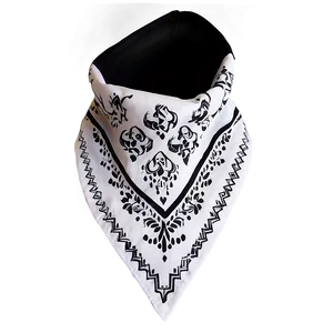 White Bandana Design Png 37 PNG image