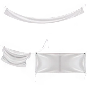 White Banner C PNG image