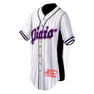 White Baseball Jersey Png 06282024 PNG image