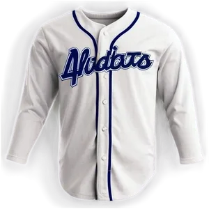 White Baseball Jersey Png Emh PNG image