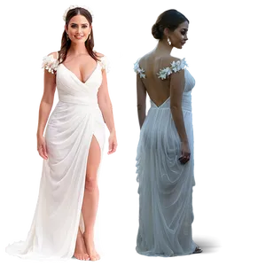 White Beach Wedding Dress Png Lwr75 PNG image