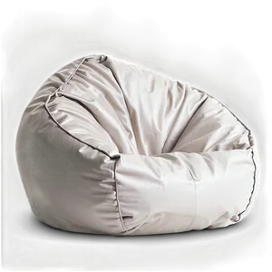 White Bean Bag Chair Png 06132024 PNG image