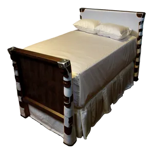 White Bed A PNG image