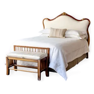White Bed And Dresser Set PNG Cnq